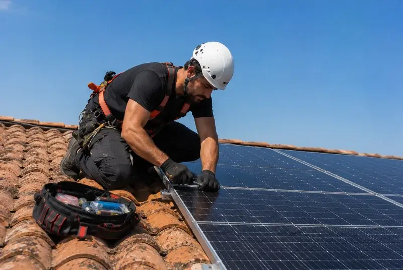 Maintenance et monitoring de panneaux solaires à Bruz